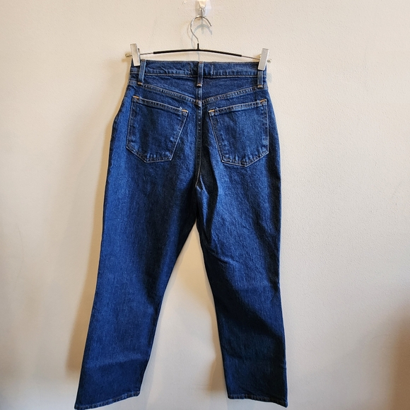 Abercrombie The 90's Straight denim SZ 27 4S Medium dark wash ultra high rise - Picture 4 of 8